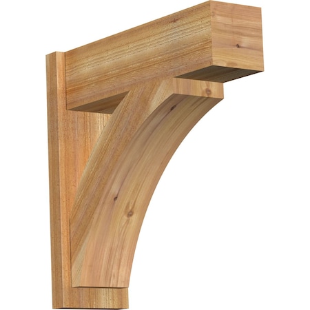 Ekena Millwork Thorton Block Rough Sawn Outlooker, Western Red Cedar, 8"W x 26"D x 26"H OUT08X26X26THR05RWR